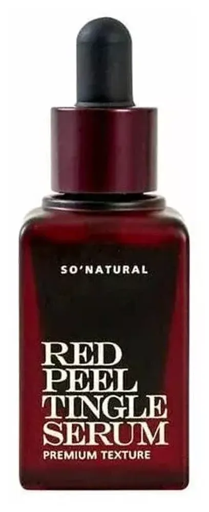 Пилинг- сыворотка кислотная со спикулами SO NATURAL Red Peel Tingle Serum Premium Texture 20 мл