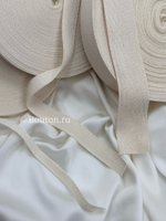 Киперная лента суровая бежевая