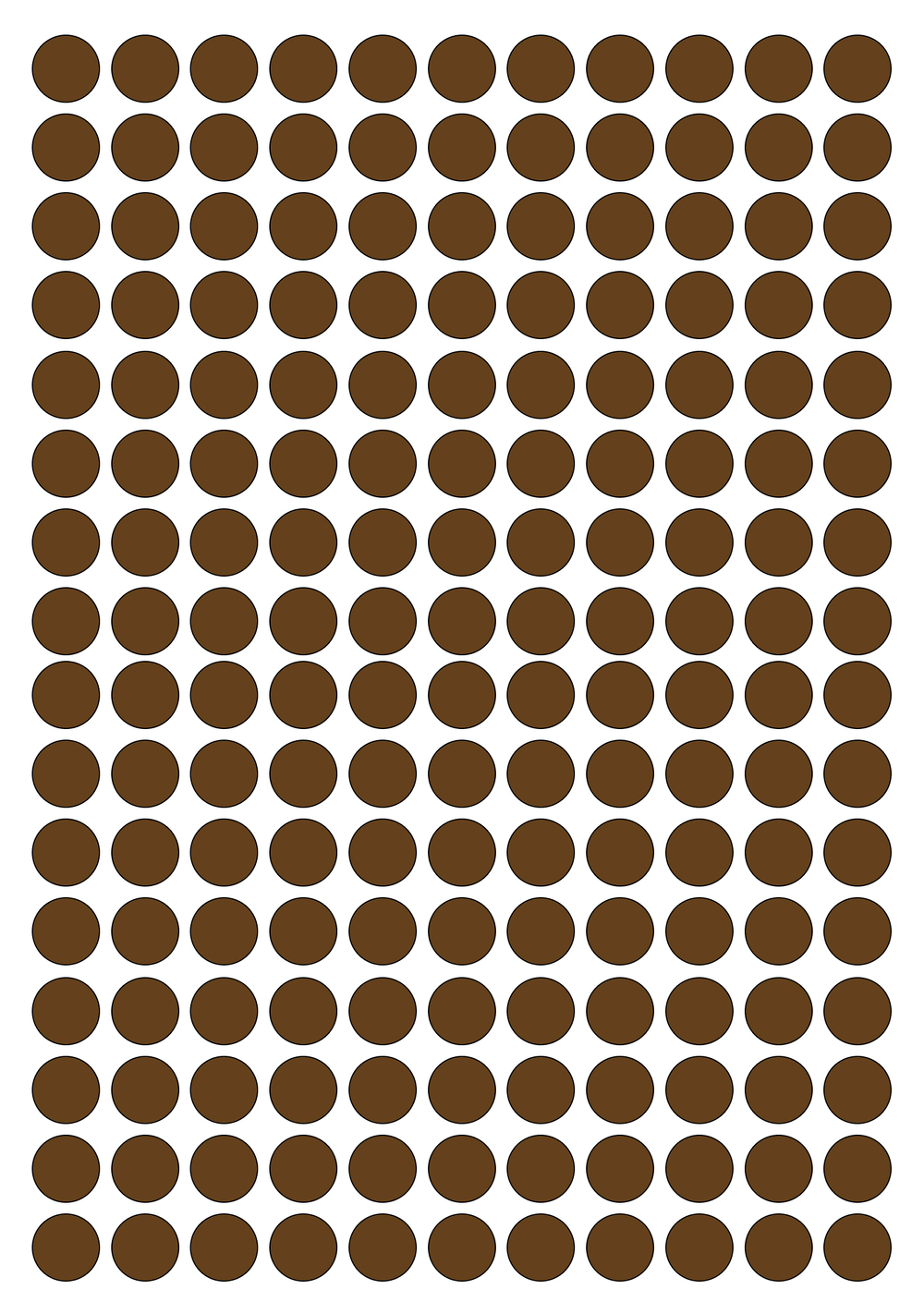 Виниловые наклейки для упаковки и маркировки Policomprint M10. 10 мм. 176 шт.