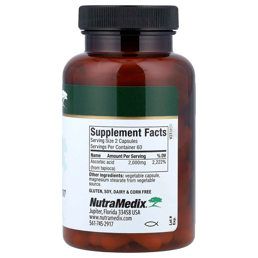 NutraMedix, Витамин C, 1000 мг, 120 растительных капсул