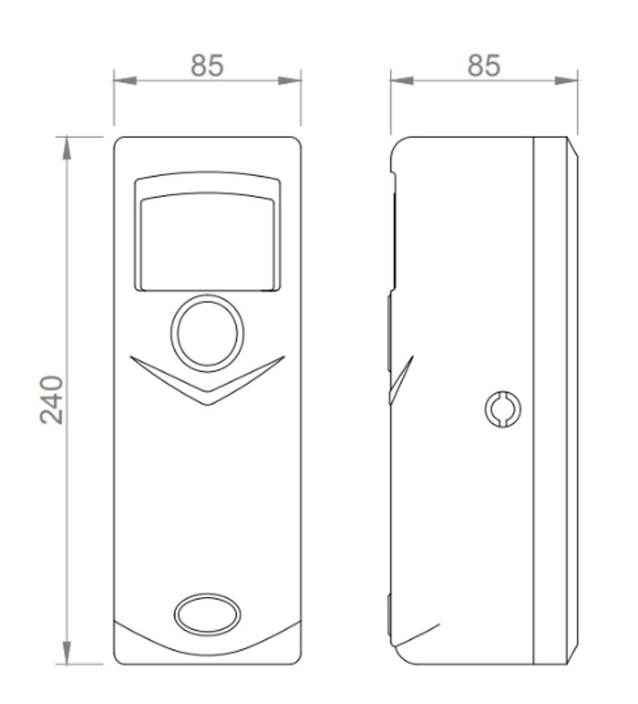 Диспенсер для освежителя воздуха настенный ABS NOFER 17051.2.W белый