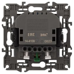 Розетка ЭРА Elegance 14-4109-03 2P+E 16A-250В штор. с 2xUSB 5В-3А алюминий