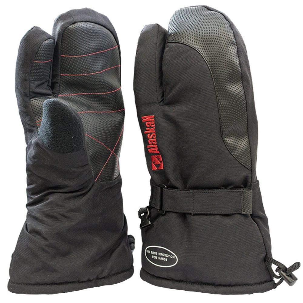 Варежки Alaskan Two Fingers L черный. Товар уцененный