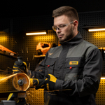 Очки защитные открытые, поликарбонатные, прозрачная линза// Denzel