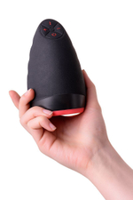 Перезаряжаемый мастурбатор Erotist Lava (Цвет: черный с красным)