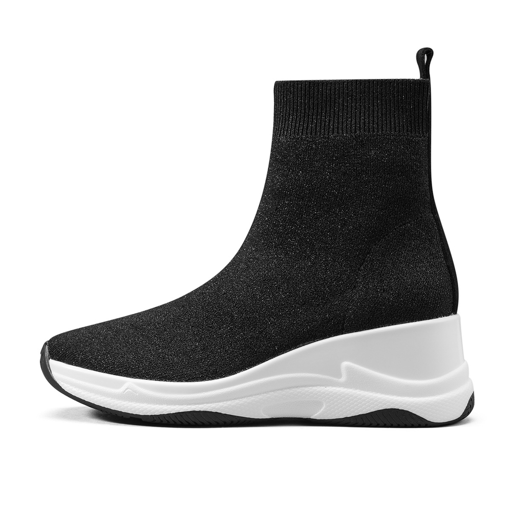 DG Stretch & Sock Boots Women"s Black/Gunmetal