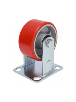 Колесо промышленное неповоротное с подшипником 100мм ПУ/чугун Gigant G-04-09-35