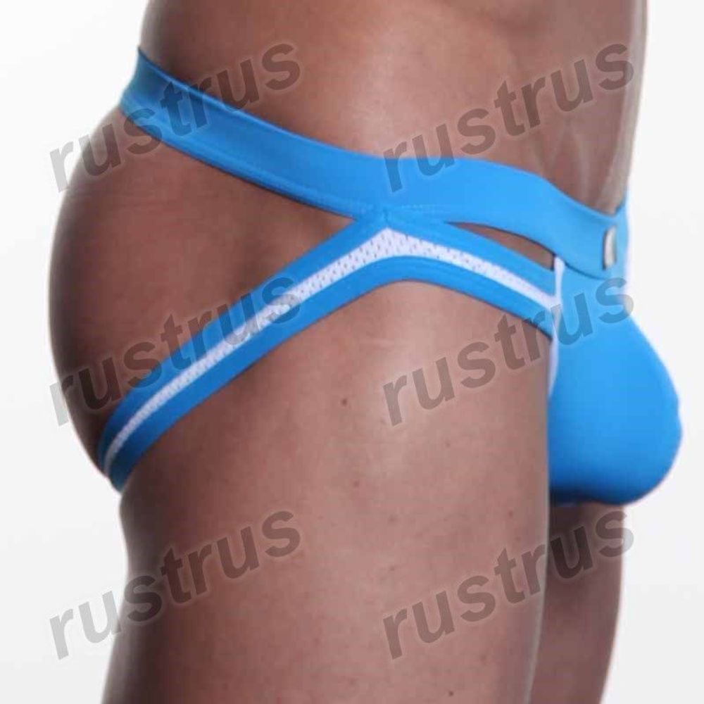 Мужские трусы джоки голубые WANGJIANG WG00094