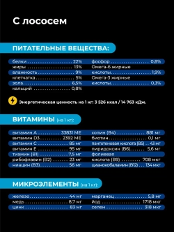 Корм сухой для собак Французский бульдог, лосось 3 кг