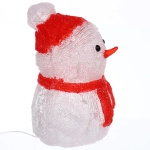 Фигура светодиодная «Снеговичок в новогоднем костюме» 15*14,5*22 см, 20 ламп LED, авторежим, 220V, Белый