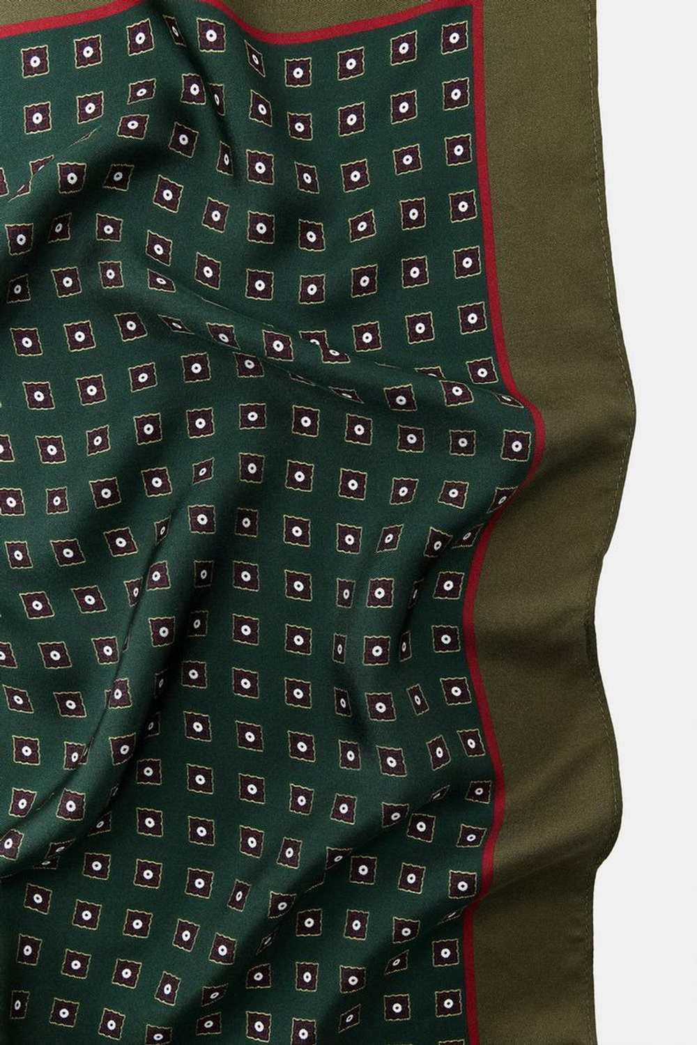 ZARA ПЛАТОК С ПРИНТОМ, ЗЕЛЕНЫЙ