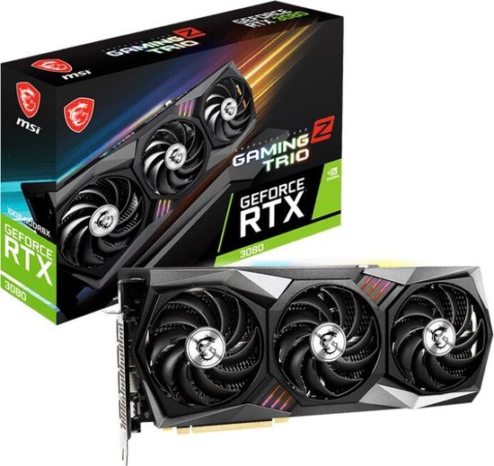 Видеокарта MSI GeForce RTX 3080 Gaming Z Trio 10G LHR