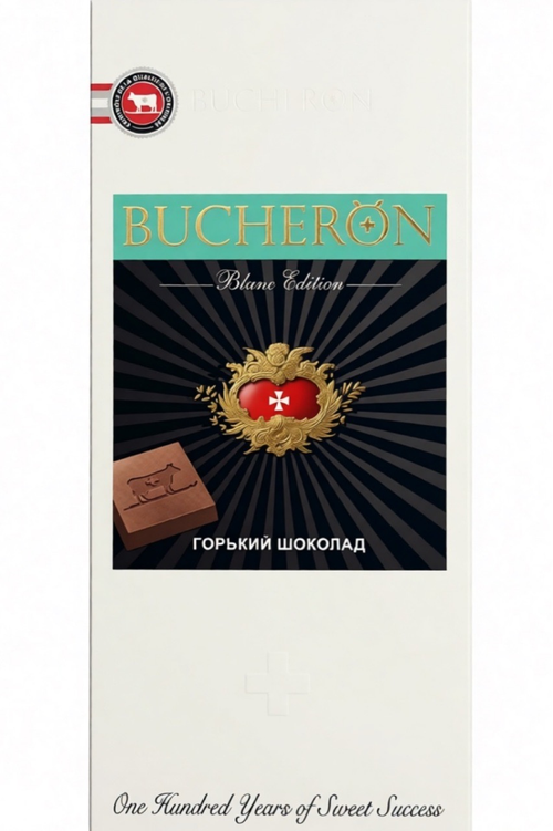 ШОКОЛАД BUCHERON BLANC EDITION ГОРЬКИЙ 85Г/60