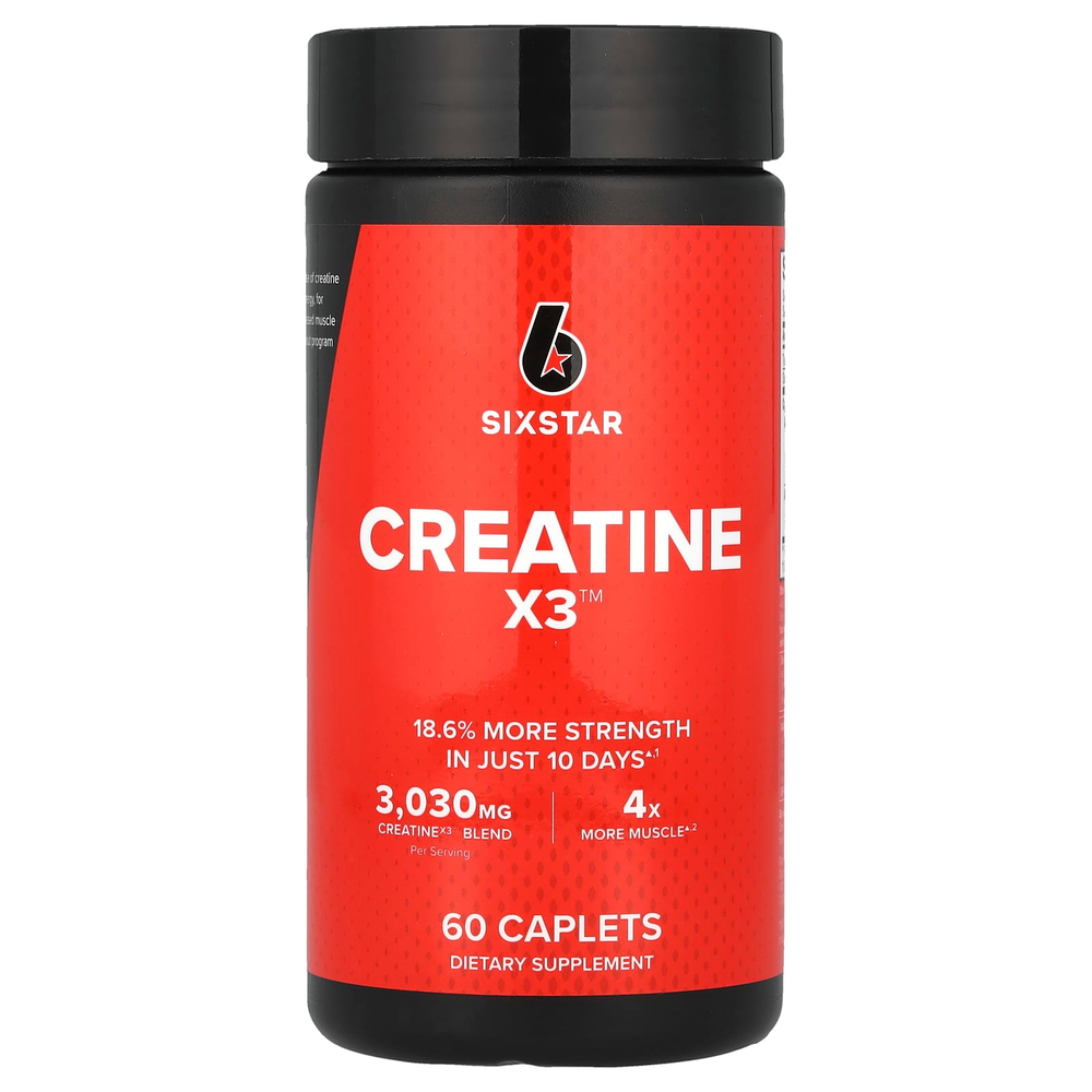 SIXSTAR, Creatine X3 ™, 60 капсул