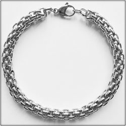 Мужской стальной браслет "Марк" 21см. Stainless Steel.