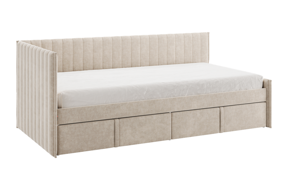 Кровать тахта с ящиком Твикс (велюр) МФ Мебельсон, г. Ижевск