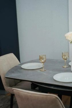 Стол керамический "Раунд" (Серый), ДСВ-Мебель, г. Пенза