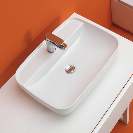Раковина Kerasan Tribeca 514201*1 накладная 60 см, цвет белый