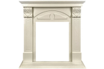 Каминокомплект Dublin (деревянный) RUSTIC (Разборный) - Слоновая кость с очагом Majestic FX Brass