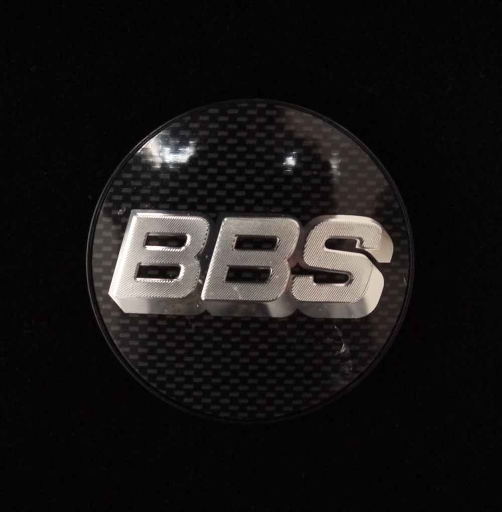 Крышка центрального отверстия BBS 56.0 мм silver/carbon