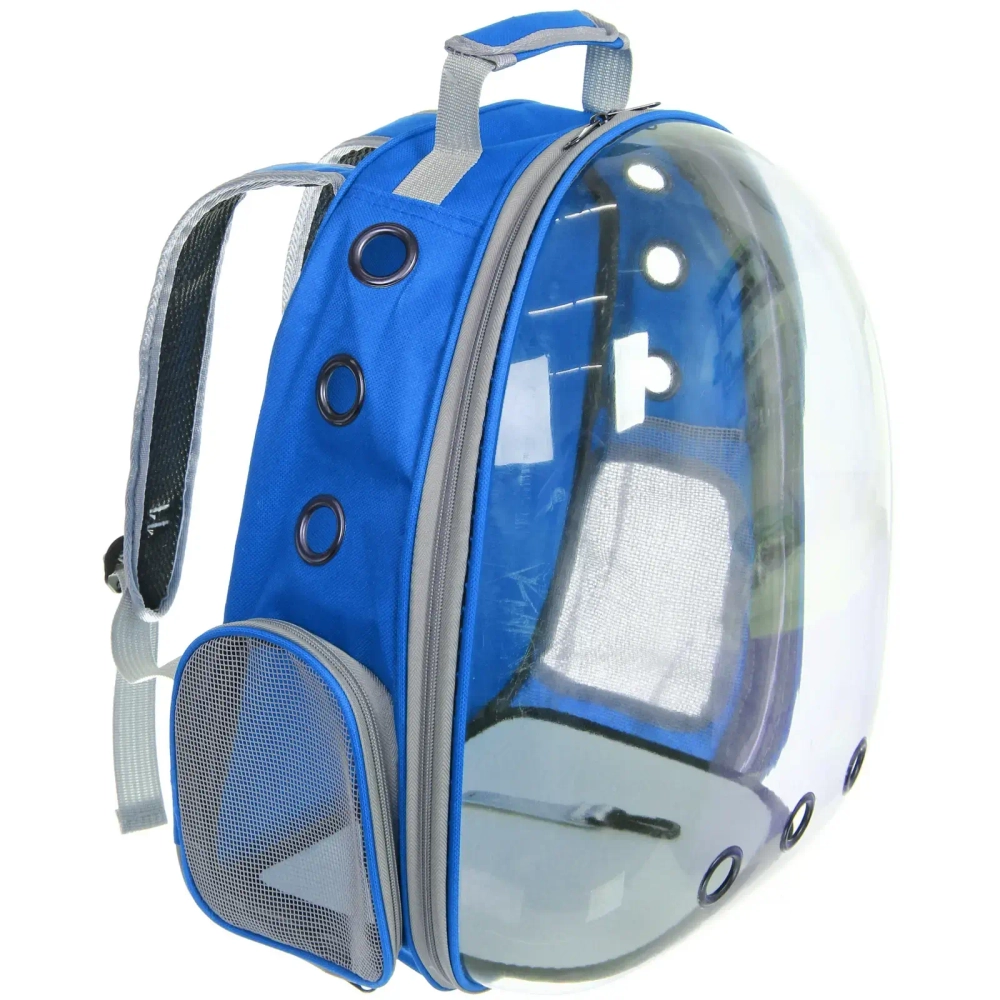 Рюкзак - переноска для животных «ЛЮБИМЫЙ БРО», цвет синий, 27*33*43см/до 7кг (Пакет и Лейбл)