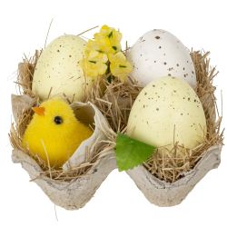 GAEM Изделие декоративное "Пасхальная композиция", L10 W10 H7,5 см