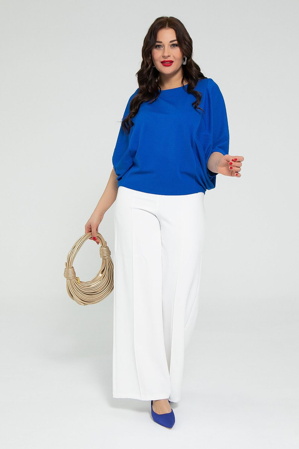 Блуза Шармель (синяя) Б12912-16М LT Collection