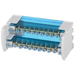 Шины на DIN-рейку ЭРА NO-224-97 в корпусе кросс-модуль ШНК 2х11 L+PEN | Кросс-модули