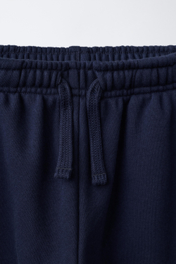 ZARA БРЮКИ-ДЖОГГЕРЫ ИЗ МЯГКОЙ ТКАНИ, МОРСКОЙ СИНИЙ
