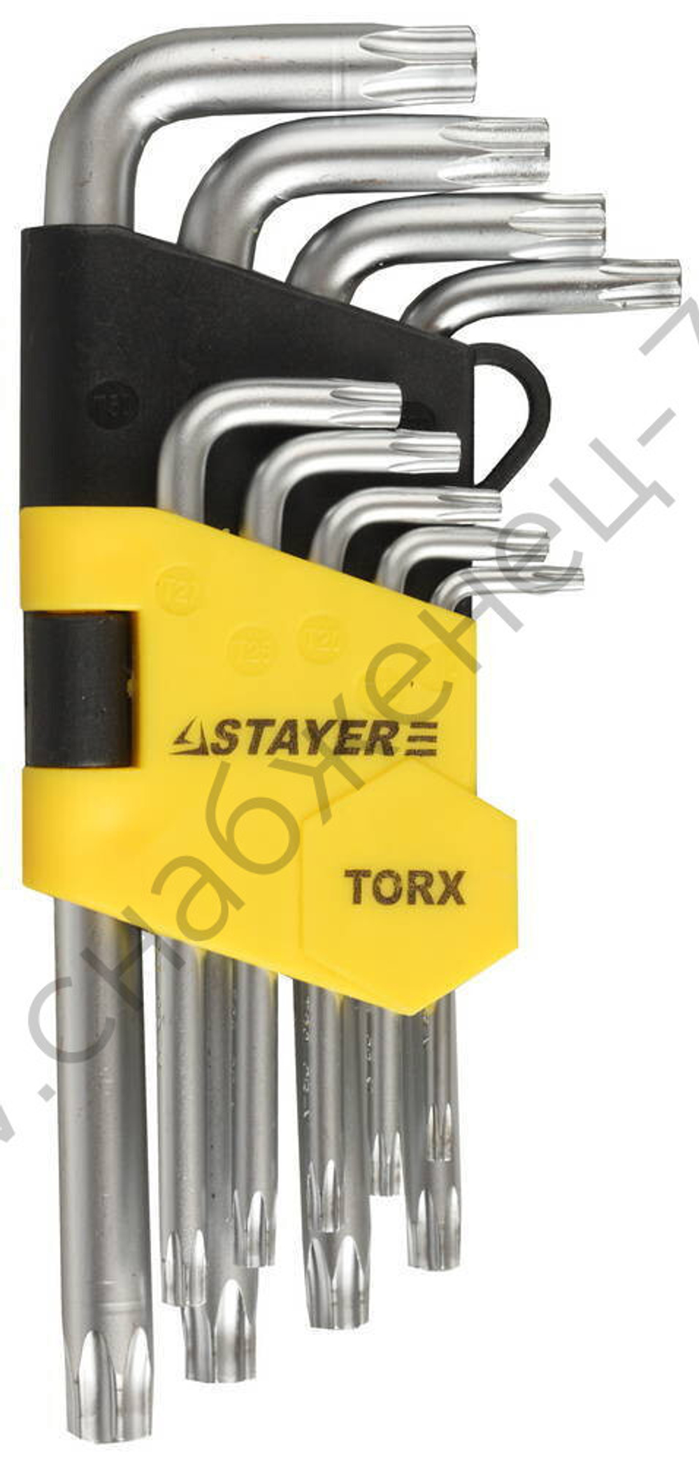 STAYER 9 шт, Набор коротких имбусовых ключей (2743-H9)