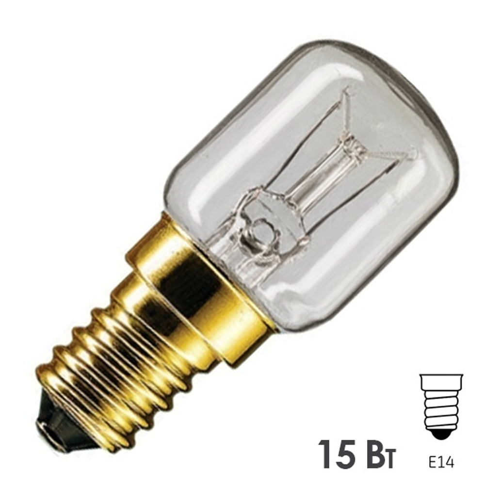 Лампа для духовых шкафов Osram OVEN T22 15W CL 300°С E14 прозрачная 4050300003108