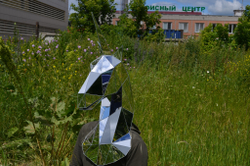 Зеркальная маска Единорога серебро