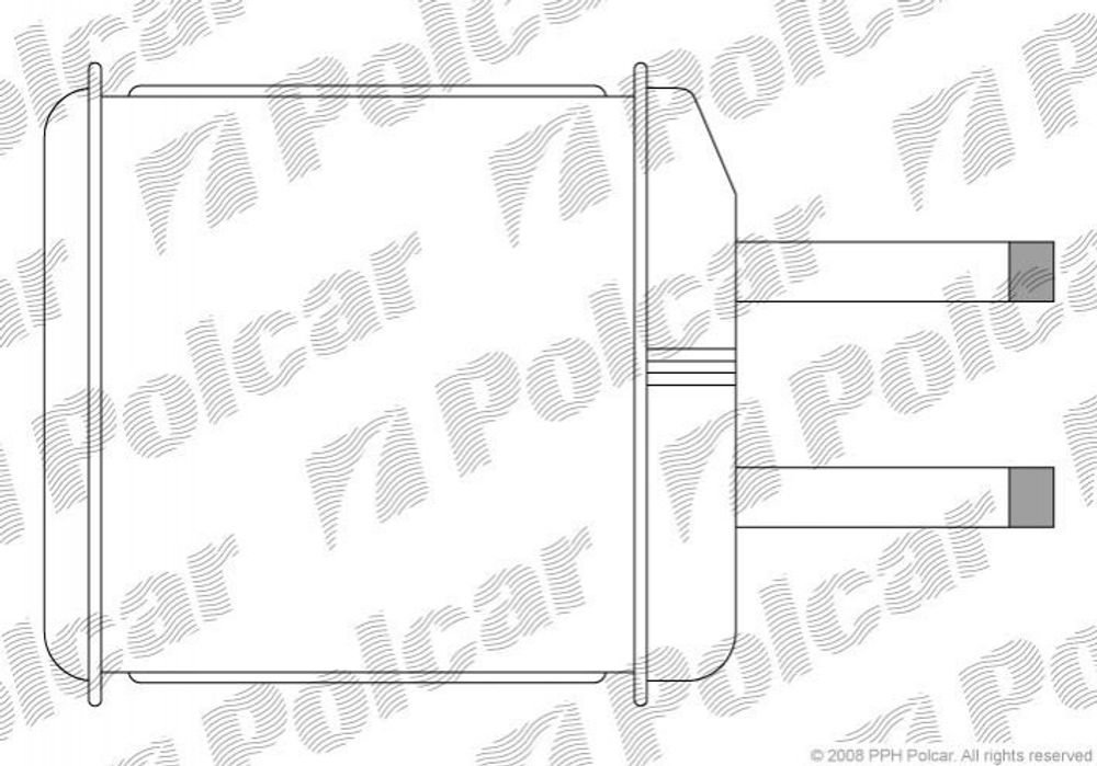 Радиатор печки алюм. Daewoo Matiz 0.8/1.0 MT/AT унив. (Polcar)
