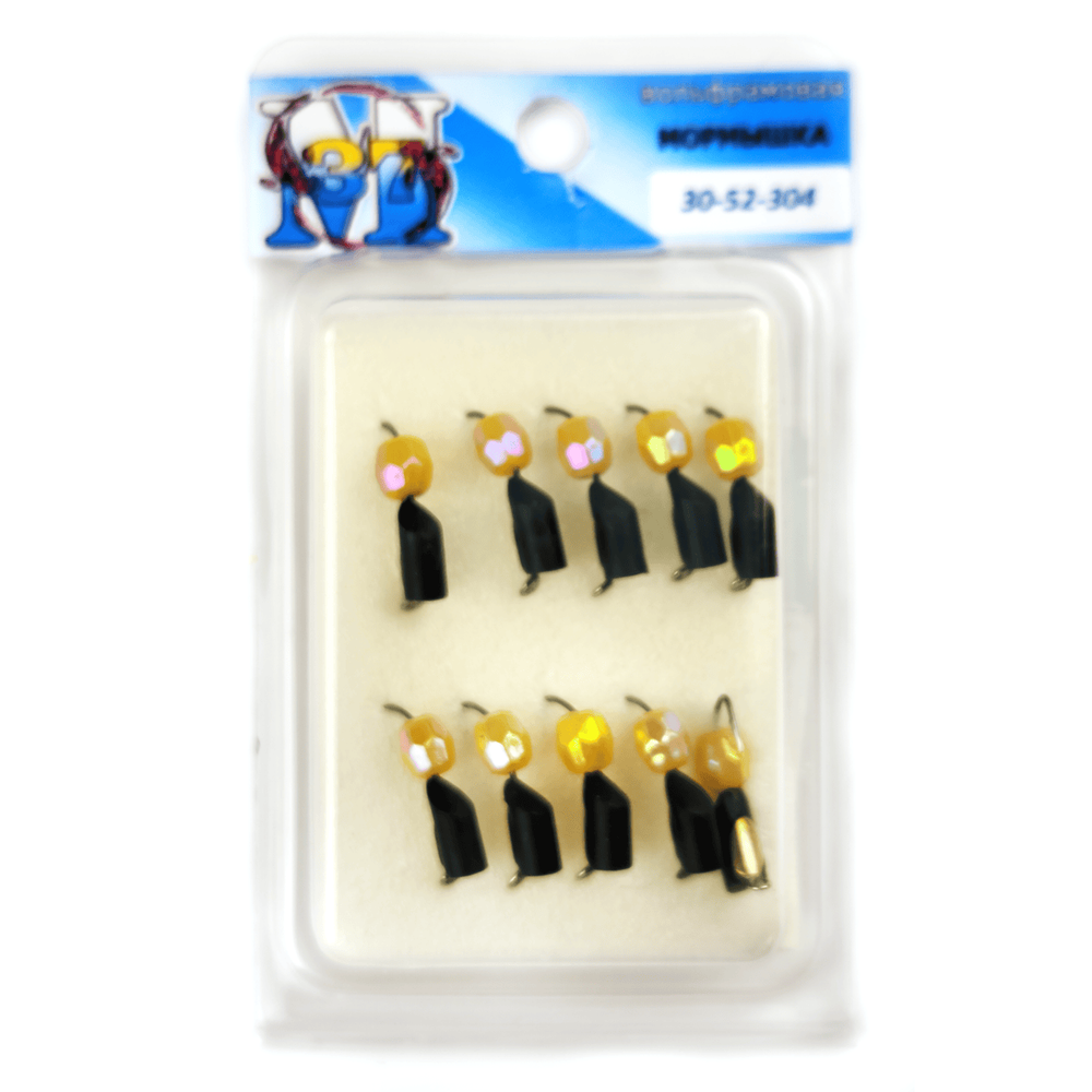 Мормышка "Столбик" с коронкой + подвеска (3мм, 0.7гр)