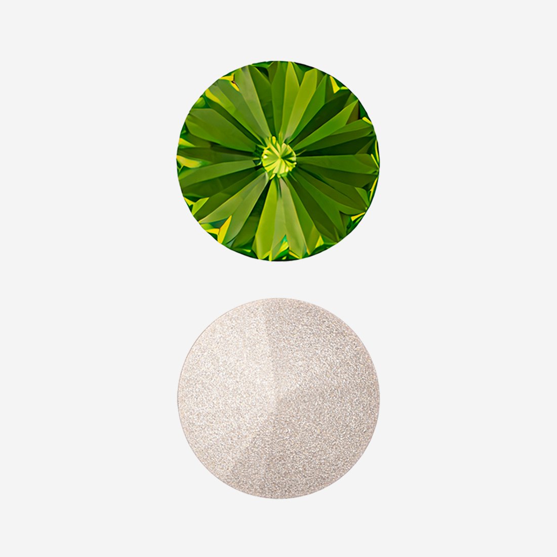 Кристалл Риволи (Rivoli), оттенок "Оливин"/"Olivine", 12мм