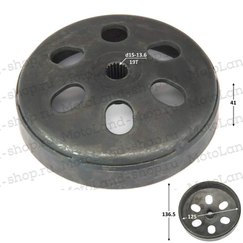 Барабан сцепления в сборе 163QMK с балансиром