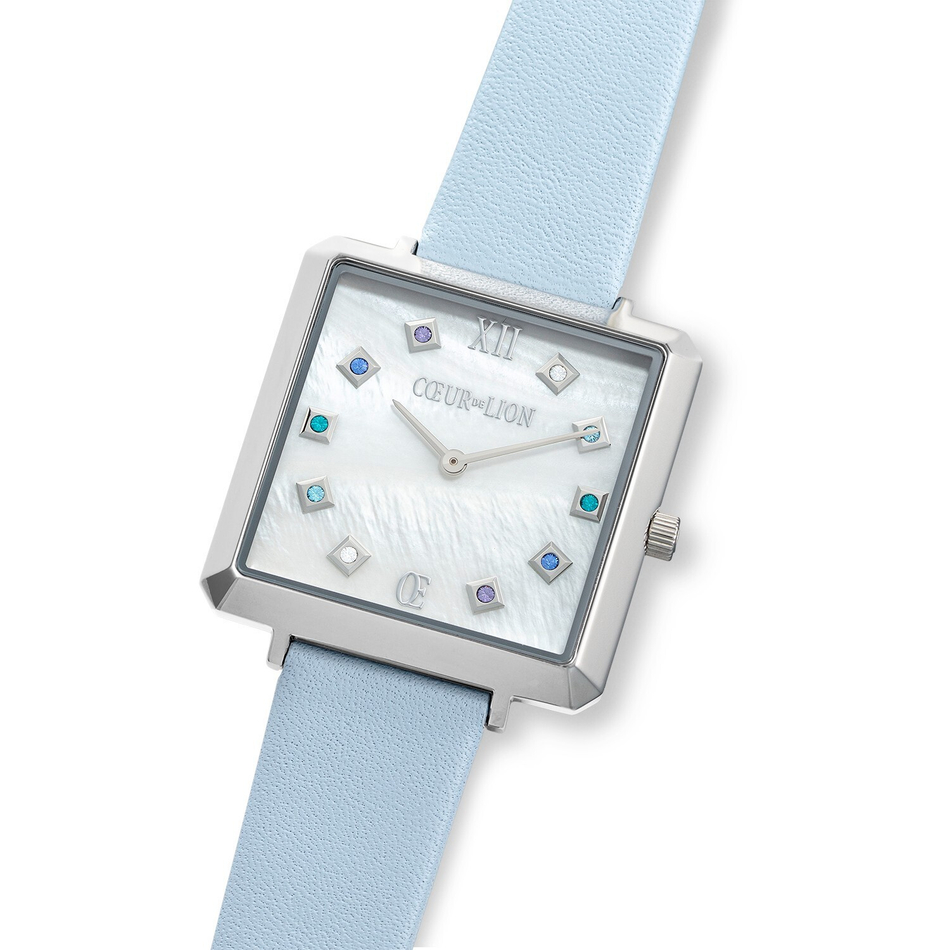 Часы Coeur de Lion Light Blue-Mother of pearl 7630/71-0753 цвет голубой, серебряный