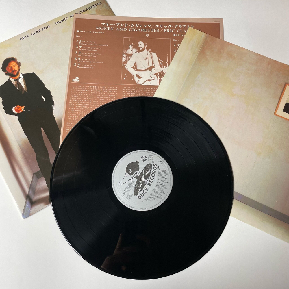 Винтажная виниловая пластинка LP Eric Clapton Money And Cigarettes (Japan 1983) (No Obi) (Promo)