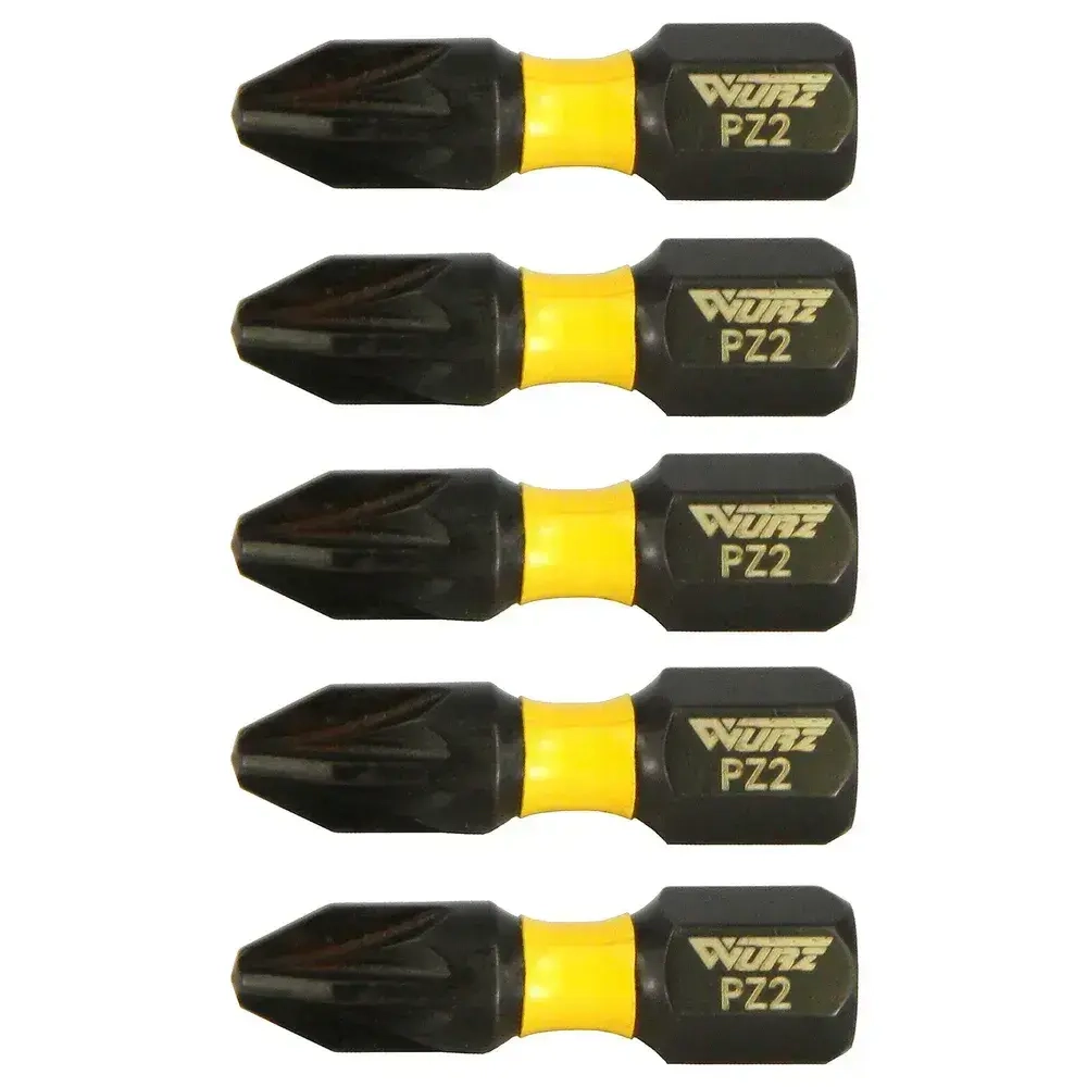 Бита PZ2 x 25мм S3 5шт. торсионная WURZ 2430-5
