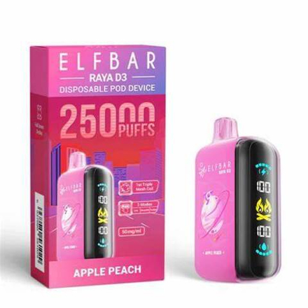 ELF BAR RAYA D3 - Apple Peach (5% nic)