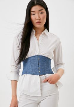 Джинсовый корсет-пояс