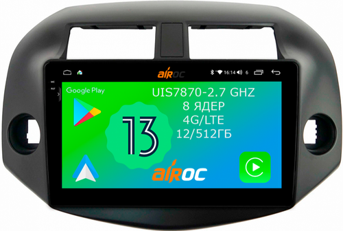 Магнитола для Toyota RAV4 3 2005-2012, Vanguard - Airoc 2K AU-1120 Android 13, Быстрейшая, SIM-слот