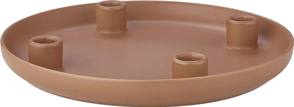 Подсвечник Blomus 4 klasyczne swiece Vela, керамика, 3 см, коричневый