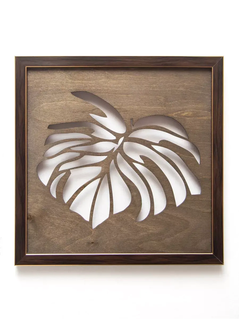 Настенный декор "Два панно монстеры" в раме