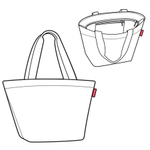 Сумка shopper m dark ruby