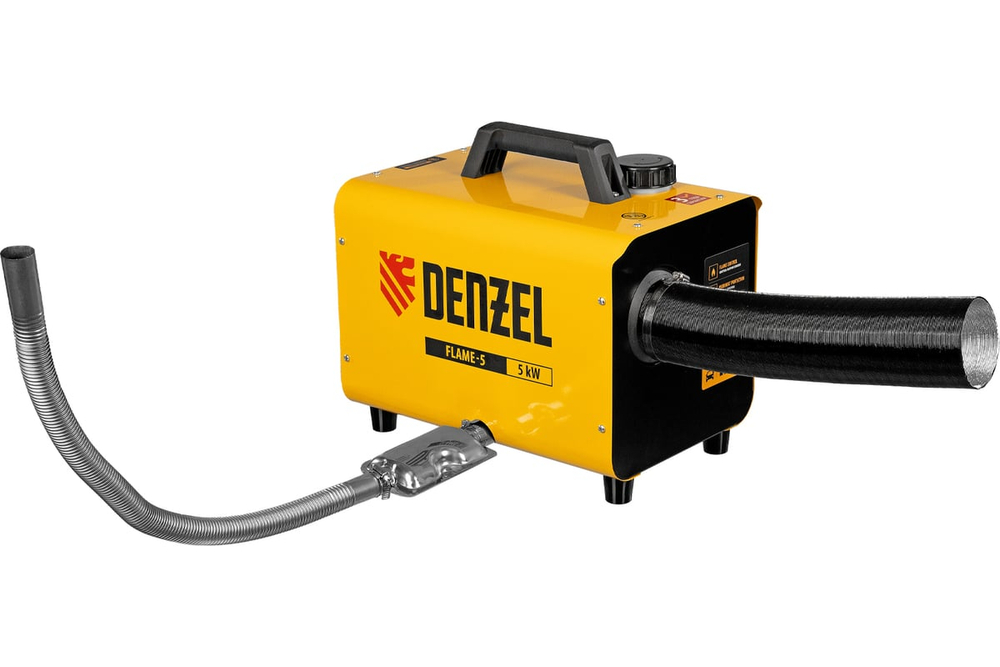 Дизельная тепловая портативная пушка DENZEL Flame-5, 5кВт, 300м3/ч, непрямой нагрев, цифровой терм.