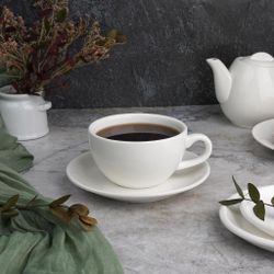 Чайная пара 290 мл белая d 9,6 см h6,2 см фарфор P.L. Proff Cuisine [4]