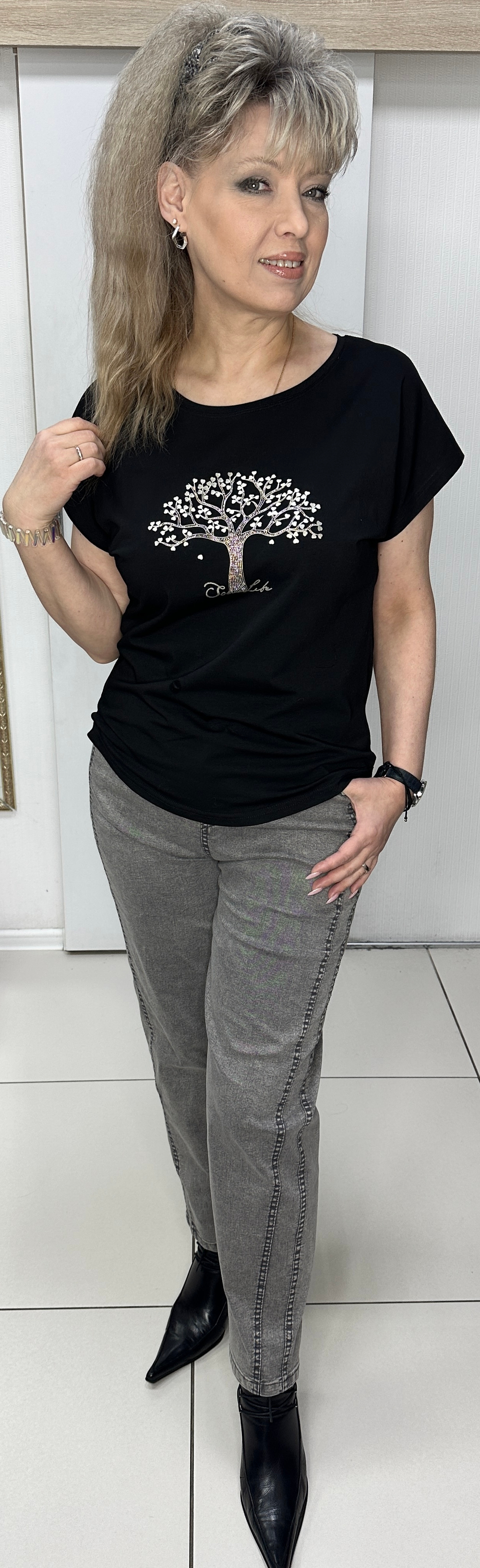 Весенне-летние брюки с двойной от строчкой лампас