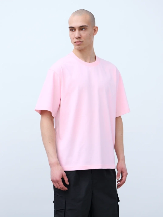 Футболка оверсайз (розовый) 230 г