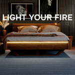 Парящая кровать Калантея 160х200 см из массива дикого дуба